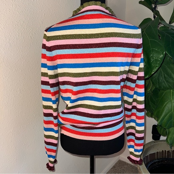 Boden Women’s Lara Sparkle Striped Cotton Blend Sweater Jumper Size 8 - Picture 15 of 16